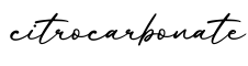 单词citrocarbonate书写