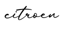 单词citroen书写