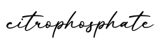 单词citrophosphate书写