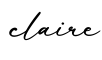 单词claire书写