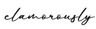 单词clamorously书写