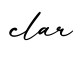 单词clar书写