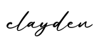 单词clayden书写