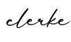 单词clerke书写