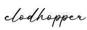 单词clodhopper书写