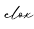 单词clox书写