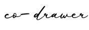 单词co-drawer书写