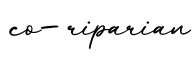 单词co-riparian书写