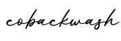 单词cobackwash书写