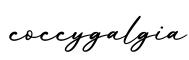 单词coccygalgia书写