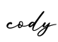 单词cody书写