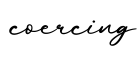 单词coercing书写