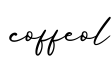 单词coffeol书写