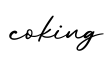 单词coking书写