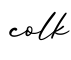 单词colk书写