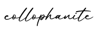 单词collophanite书写
