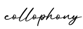 单词collophony书写