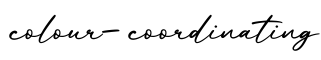 单词colour-coordinating书写