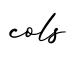 单词cols书写