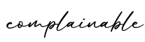 单词complainable书写