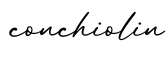 单词conchiolin书写