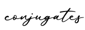 单词conjugates书写
