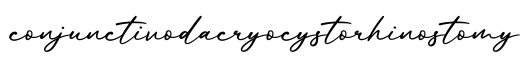 单词conjunctivodacryocystorhinostomy书写