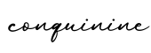 单词conquinine书写
