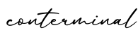 单词conterminal书写