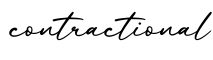 单词contractional书写