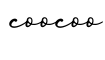 单词coocoo书写