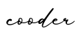 单词cooder书写