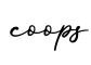 单词coops书写