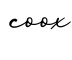 单词coox书写