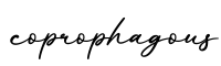单词coprophagous书写