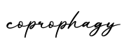单词coprophagy书写