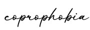 单词coprophobia书写