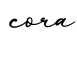 单词cora书写
