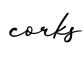 单词corks书写