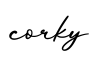 单词corky书写