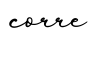 单词corre书写