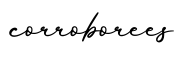 单词corroborees书写