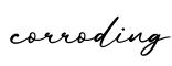 单词corroding书写