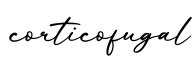 单词corticofugal书写