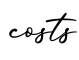 单词costs书写