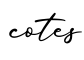 单词cotes书写