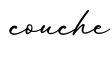 单词couche书写