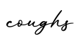 单词coughs书写