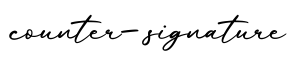 单词counter-signature书写