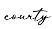 单词courty书写
